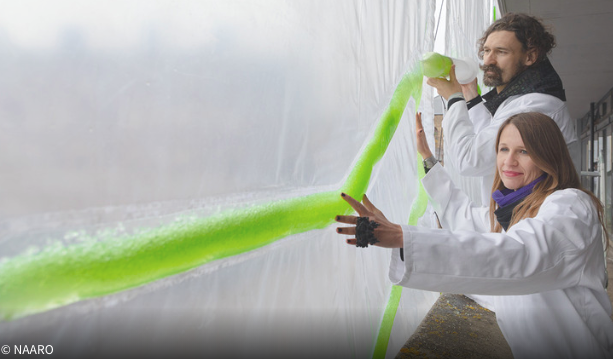 bioplastics curtain bioreactor