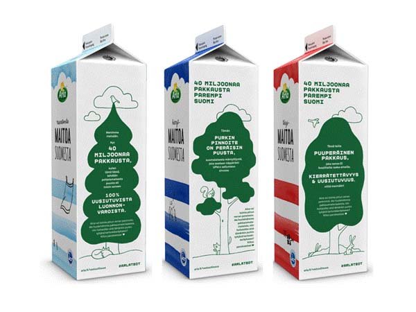 Arla introduces paperboard cartons with wood-based bioplastic lining