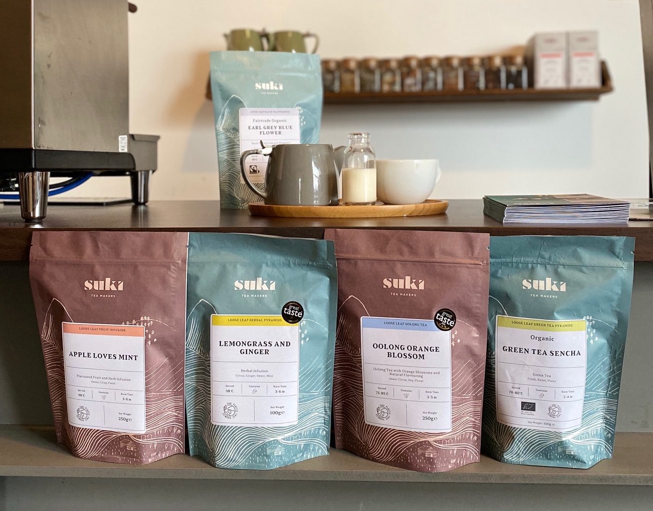 Parkside Compostable Packaging Solution For Loose Tea Brand