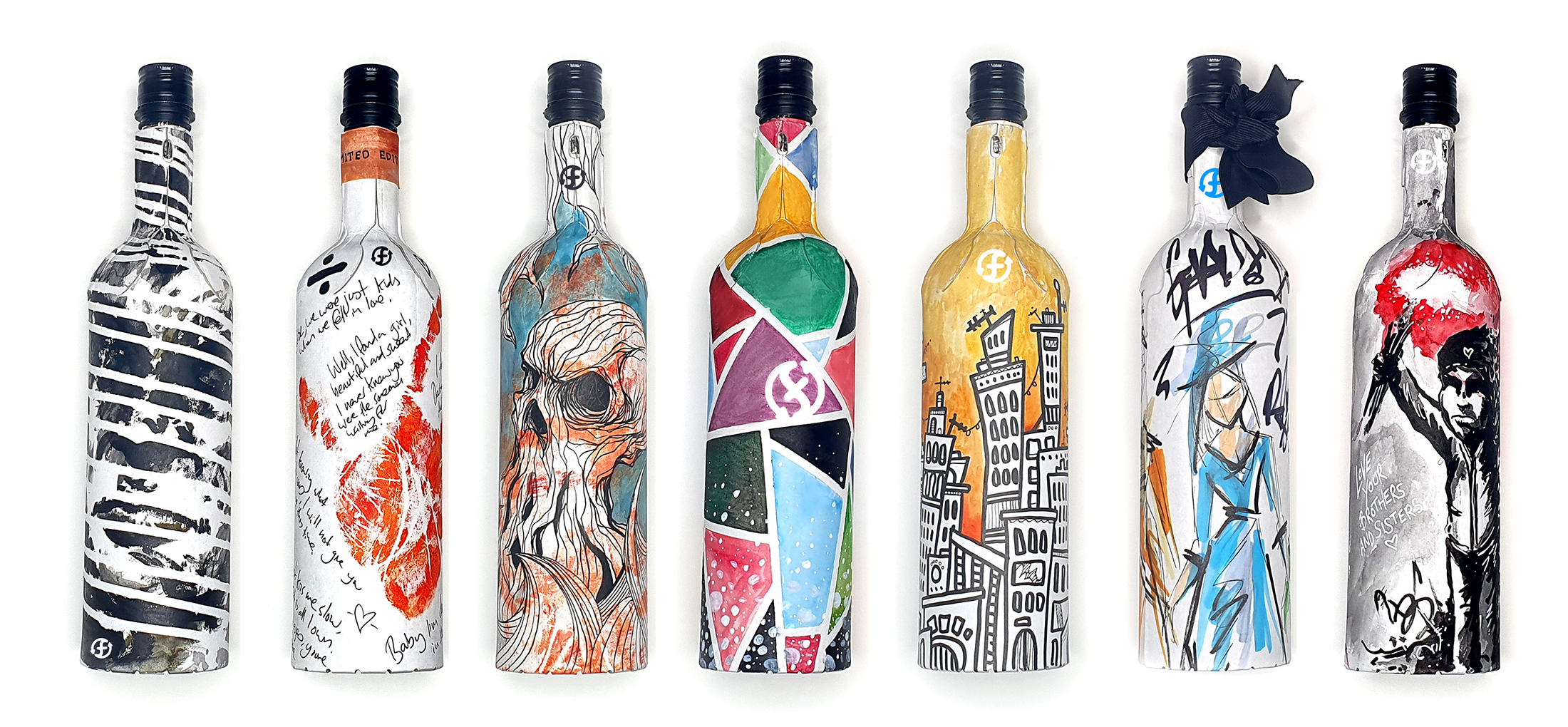 First Wine Bottle in Paper