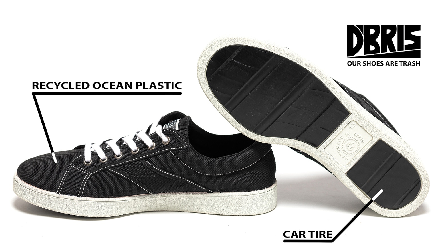 Shoes Made From Ocean Plastic and Car Tires