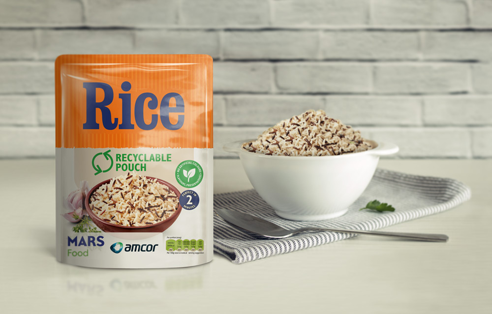 First Recyclable Microwavable Rice Pouch