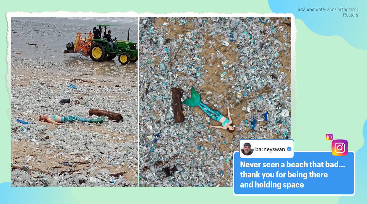 Mermaid Protest for Bali Plastic Waste Crisis