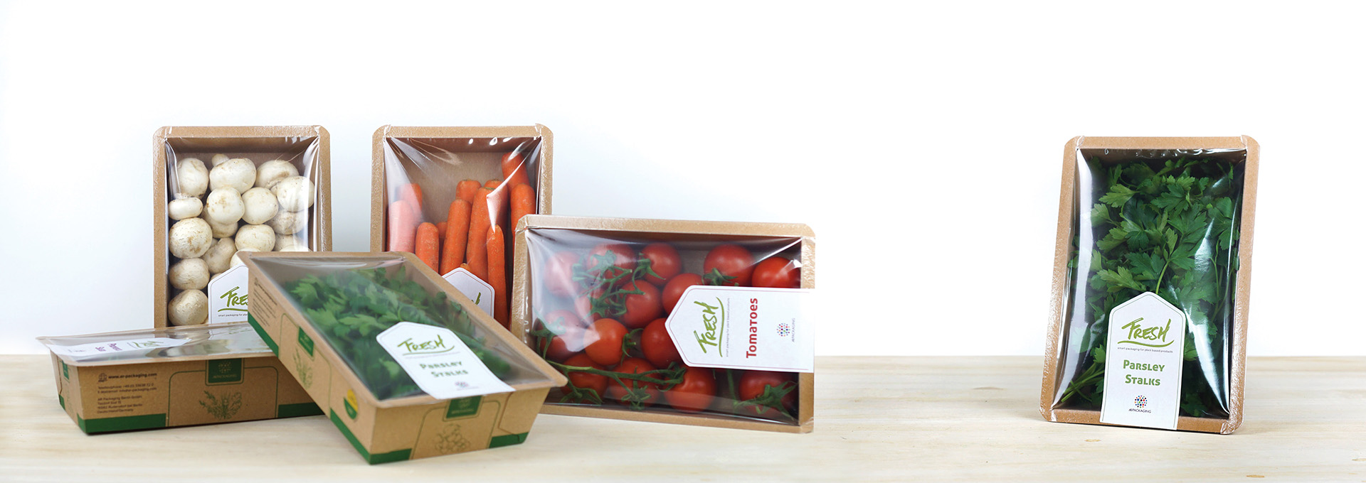 New AR Packaging  Barrier Cardboard Packaging for Fruit and Veg