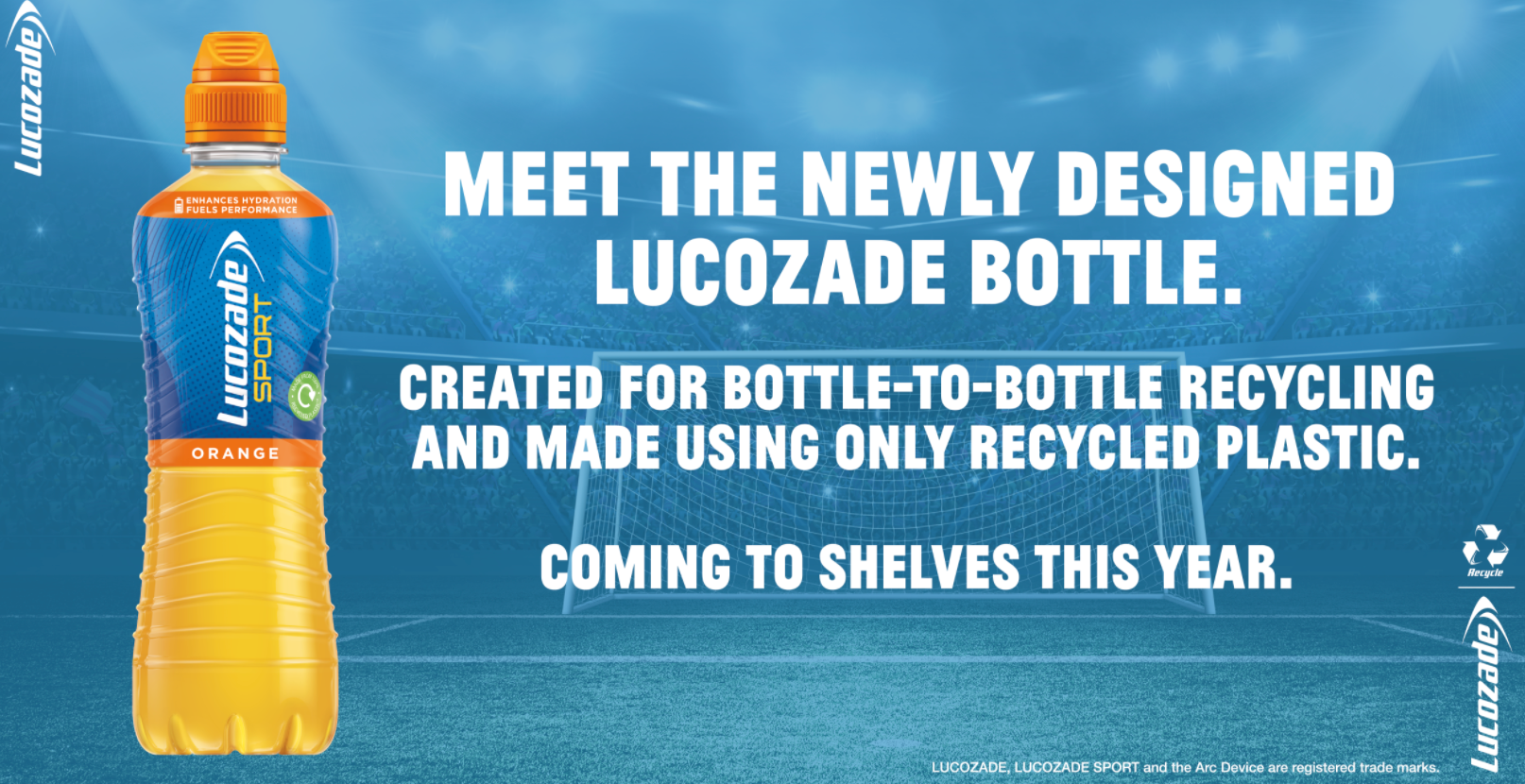 Suntory Investment for Circular Lucozade Bottle
