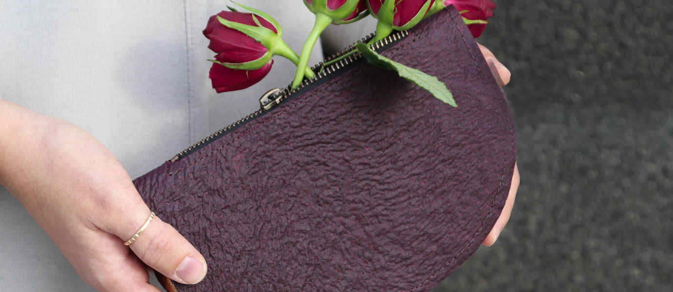 Handbags from Flower Waste