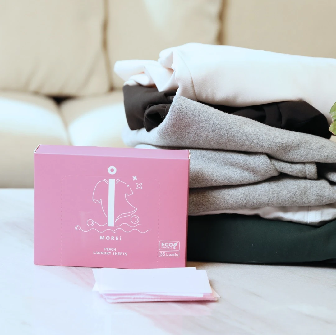 Morei Laundry Sheets to Reduce Plastic Packaging