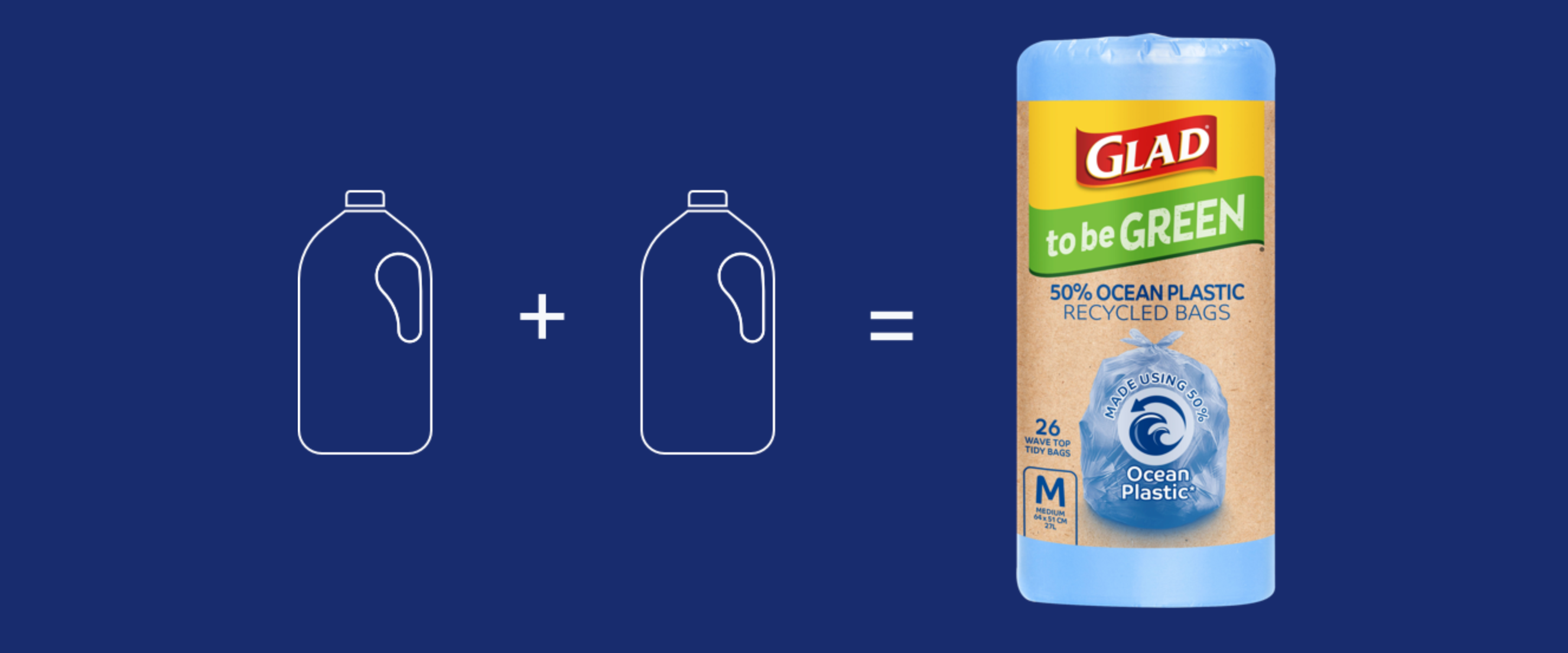 Glad Goes Ocean Plastic Bag