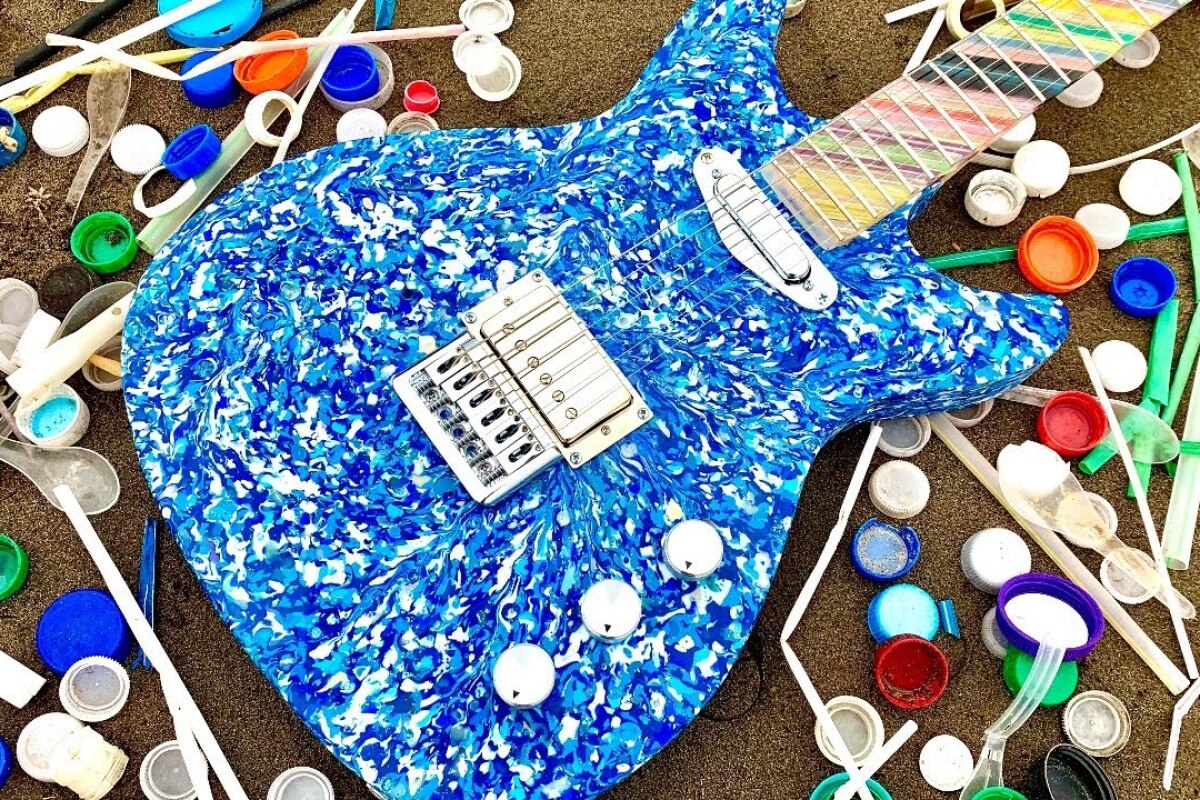 Ocean Plastic Guitar