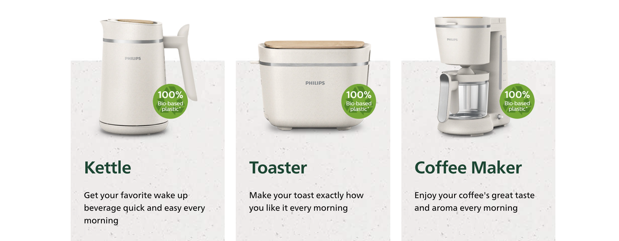 Phillips Launches Bioplastic Breakfast Set