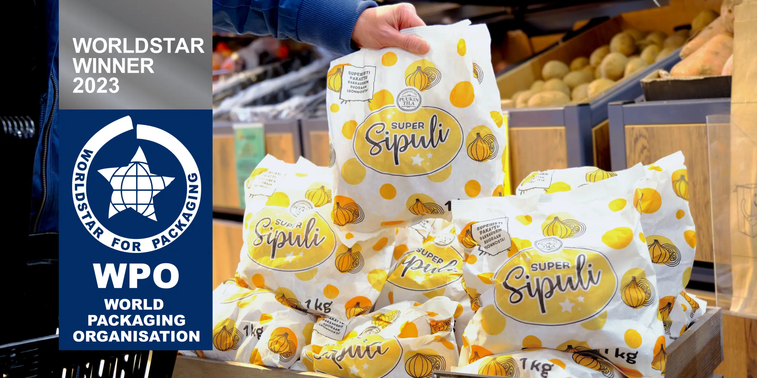 A Recyclable Vegetable Pouch Made of Paptic Wins a Worldstar Award