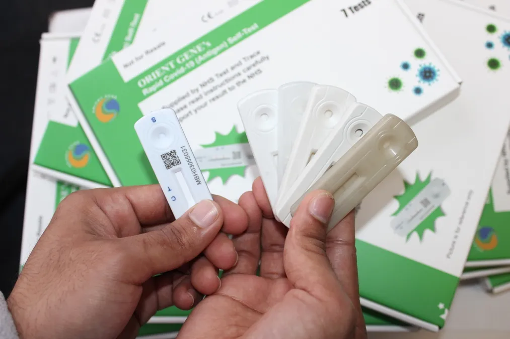 Lateral flow tests made from chewing gum, recycled fridge parts