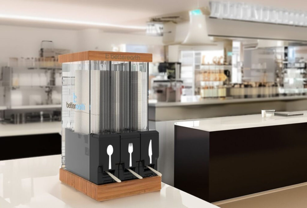 Better Earth debuts fully compostable dispenser and cutlery