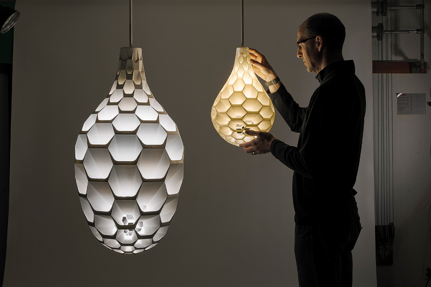 Hedron Pendant using sustainable PLA bioplastic for 3D printing