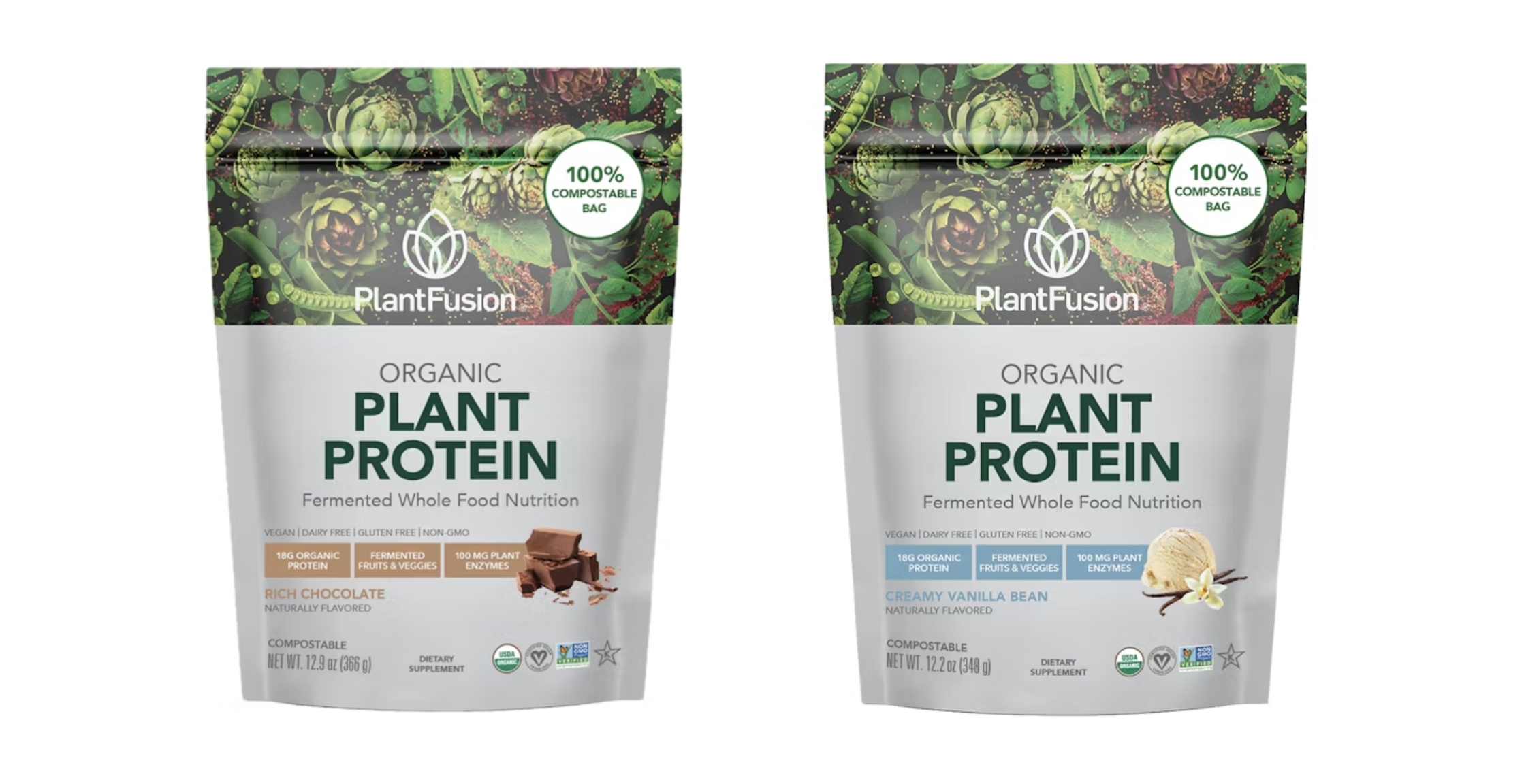 PlantFusion goes for compostable plant-based protein powder pouch