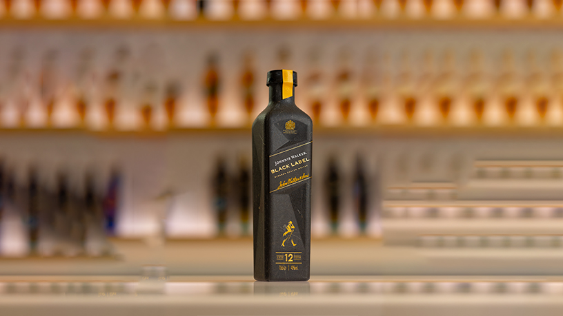 Diageo launches first 70cl paper-based bottle on-trade trial for Johnnie Walker