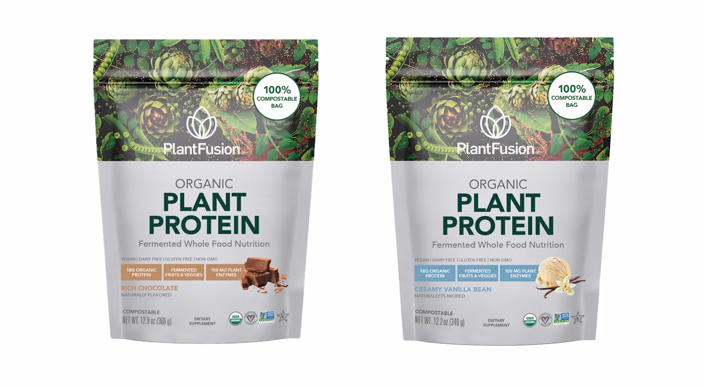 Plant-based Protein Brand Combats Plastic Waste & Slack Fill with New Compostable Pouch