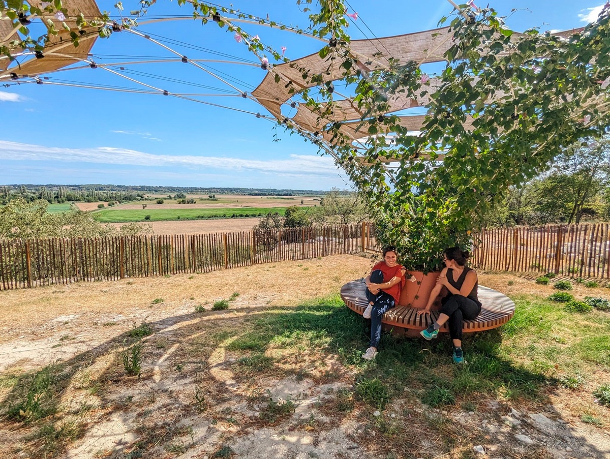 Urban Canopee uses pull-wound composite tubes made from circular and biobased materials to fight urban heat
